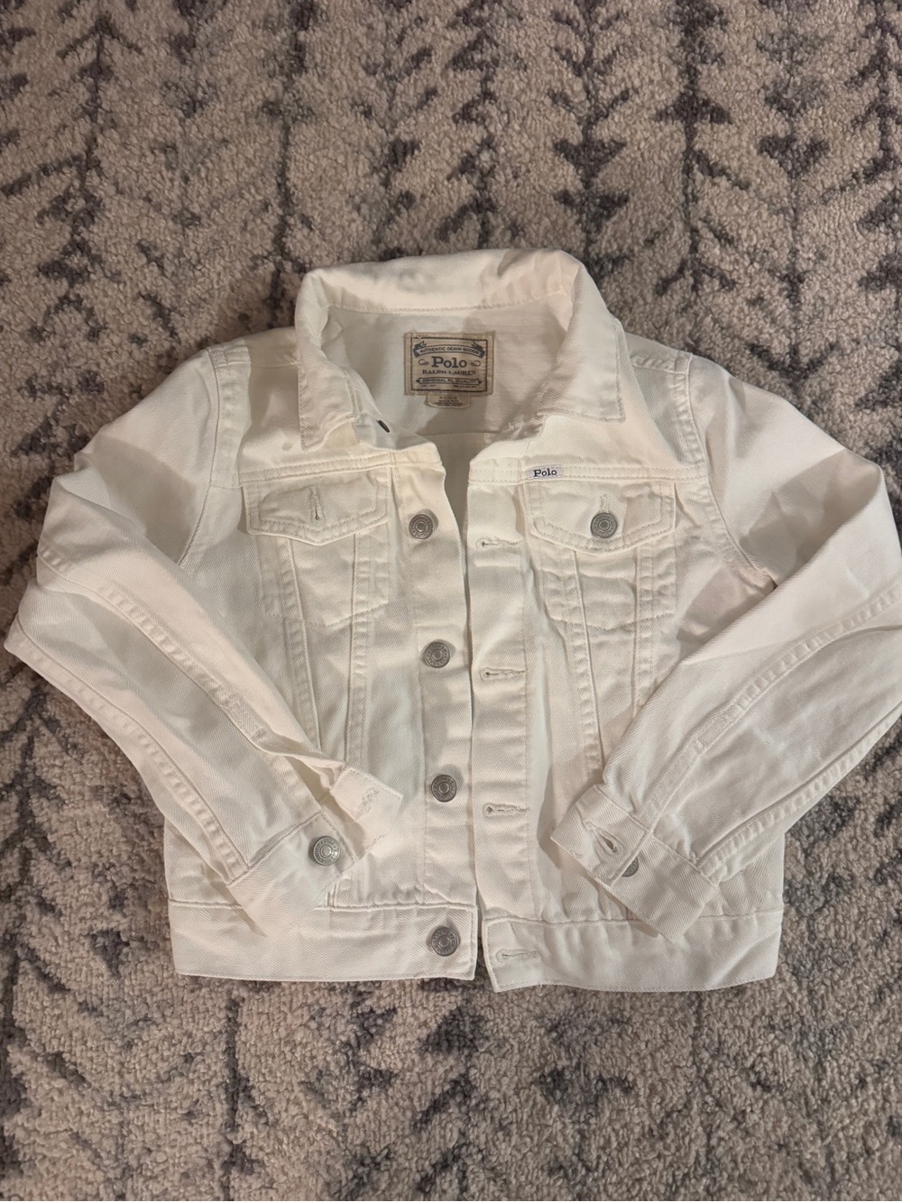 Like NEW! Polo Ralph Lauren white Jean jacket